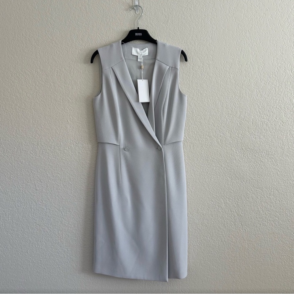 Boss Damarine Vest Dress.Light grey